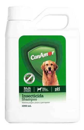 Shampoo Insecticida Perros Canamor X 1000 Ml Fragancia N/a