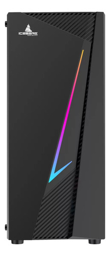 Chasis Gabinete Caja Gamer Iceberg Flux Elite + 1 Ventilador