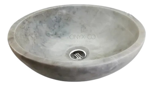 Lavabo Ovalin Mármol Onix Media Esfera Barato Moderno 40