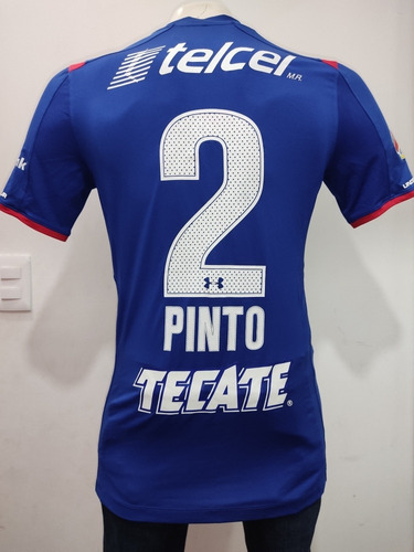 Jersey Cruz Azul Match Worn Fausto Pinto 2 Usado En Juego