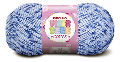 Lã Mais Bebe Cores Tricô Circulo Novelo 500m 100g (200 Tex) Cor 9112 - Porto