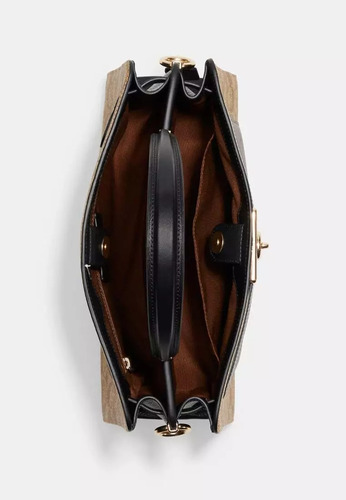 Bolsa Coach Lane Divina - Un Clasico Que No Puede Faltarte Monogram Cafe Liso Oro Negro