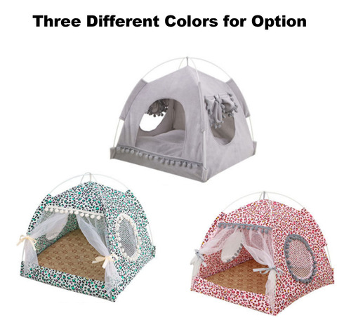 Carpa Plegable Para Mascotas, Lavable, Elegante Caseta Para