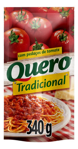 Molho De Tomate Quero Tradicional 340g