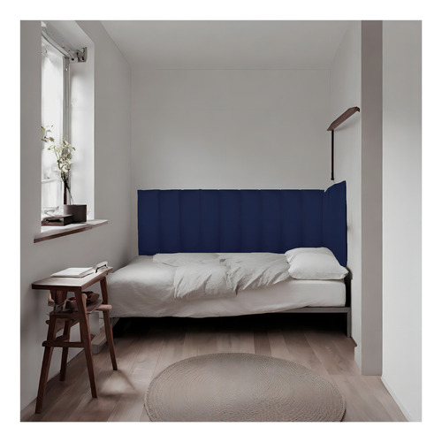 Placas Facto Dunas 20x60 Modulares Em L Adesivas Cabeceira Cor Azul Facto