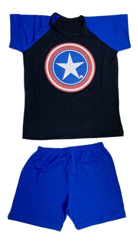 Imagen 3 de 5 de Pijama De Verano Para Chicos Nenes Premium Art723