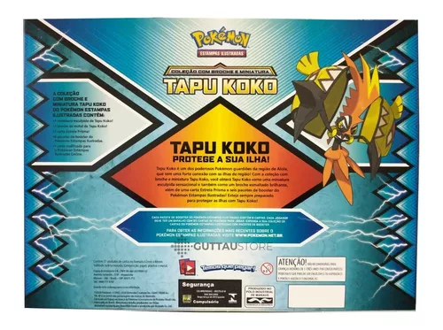 Box Coleção com Broche e Miniatura - Tapu Koko