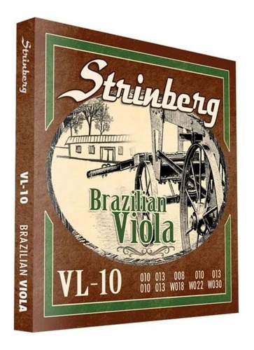 Encordoamento Para Viola Strinberg Vl10 10 Cordas C/nfe