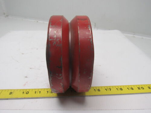 6 Cast Iron V Groove Caster Wheel W/bearing 1 Id 3-1/2 Ssc