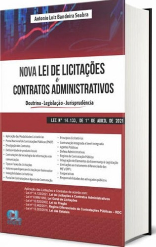 Nova Lei De Licitações E Contratos Administrativos, De Seabra, Antonio Luiz Bandeira. Editora Edijur, Capa Mole Em Português