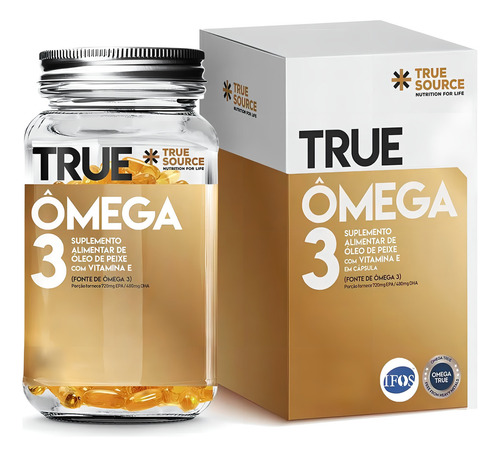 True Ômega 3 Com Vitamina E (180 Cápsulas) - True Source