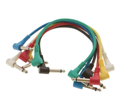 Pack 6 Cables Plug Interpedal Warwick Rcl 30011 D5 15 Cm