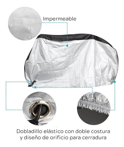 Funda Cubierta Bicicleta Impermeable Lluvia Antipolvo