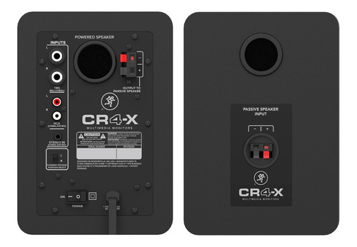 Monitor De Estúdio Mackie Cr4 X Woofer 4 Pol 50w 110v (par)