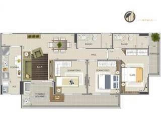 Apartamento Com 3 Dormitórios À Venda, 88 M² Por R$ 335.000,00 - Vila Assunção - Praia Grande/sp - Ap1122