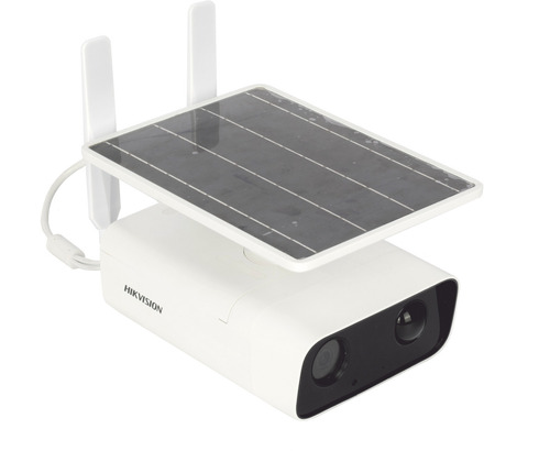 Imagen 4 de 4 de Camara Ip 4g Hikvision 4mp Panel Solar C/ Bateria Detec Humo Color Blanco