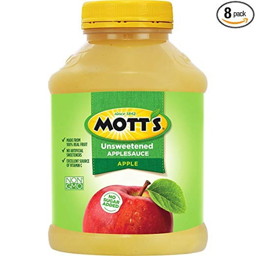 Puré De Manzana Sin Azúcar De Mott, 46 Onza Jar (paquete De 