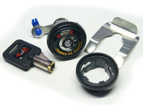 1 Chapa Seguridad Puertas Automotriz Tunix Con Llave