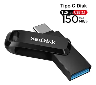 Memoria Usb Sandisk Ultra Dual Drive 128gb 3.1 Gen 1 Negro