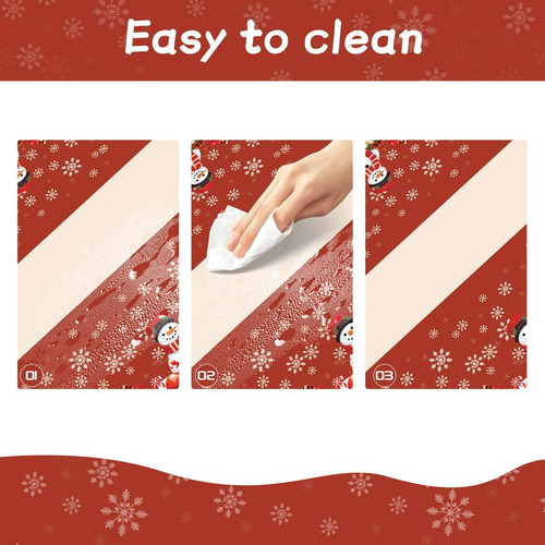 Mantel De Navidad, Mantel De Plástico Desechable De 3 Paquet