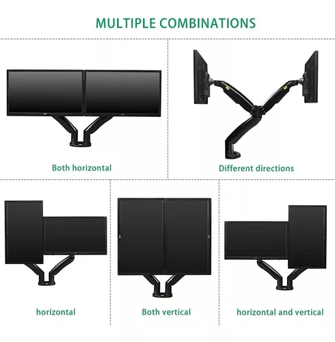 F195A NB NORTH BAYOU SOPORTE PARA 2 MONITORES DE 22 A 35 PULGADAS 