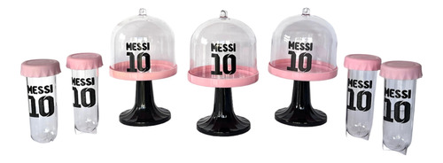 Messi Inter Miami Candy Souvenir Posacupcakes + Tubos Candy 