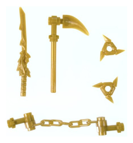 Set De Armas Lego Ninjago Gold (minifiguras)