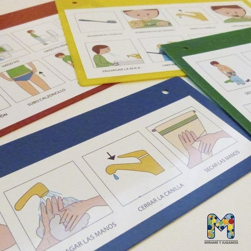 Pictogramas Autismo Secuencia De Baño Nene Tea Tel