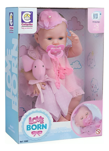 Boneca Hora Da Naninha Reborn Love Born 2380 Cotiplás