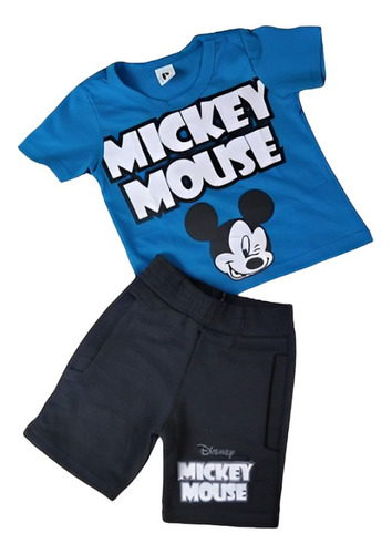 Roupa Conjunto Menino Infantil Modinha Masculino Mickey