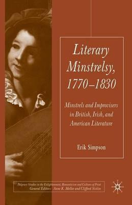 Libro Literary Minstrelsy, 1770-1830 - E. Simpson