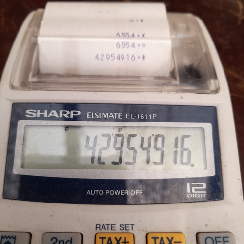 Imagem 2 de 5 de Calculadora Impressora Sharp Elsimate El 1611p Funcionando