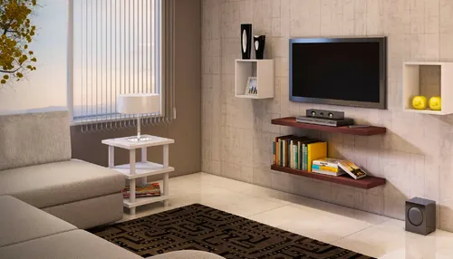 Mesa Lateral Adapt Blanco 56cm - Be Design