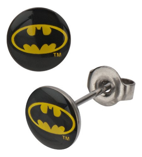 Pendientes Con Logo De Batman De Dc Comics