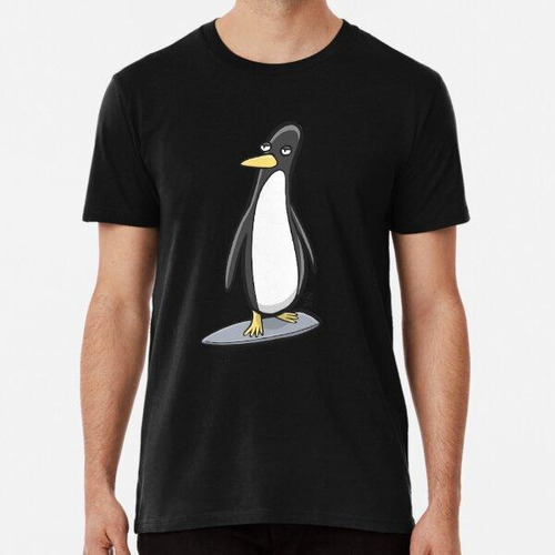Remera Penguin Linux Surf  Algodon Premium