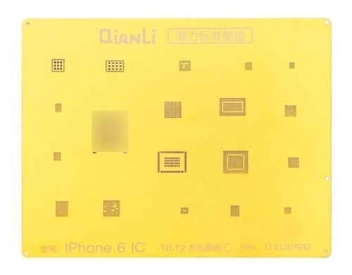 Stencil Qianli 2d Gold Compatible Con iPhone 6 Ic