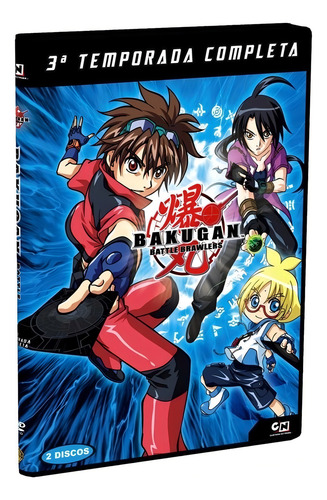 Bakugan Battle Brawlers 3ª Temporada - Box Com 2 Dvds