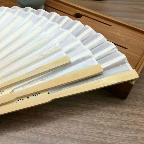 Abanico Grande Tela Plegable Para Recuerdos Artísticos, 1