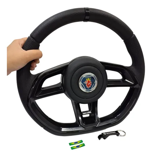 Volante De Caminhão Scania 124 Completo Gti Black Edition Menor preço em Volante De Caminhão Scania 124 Completo Gti Black Edition