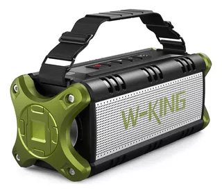 Bocina Bluetooth W-king 70w D8 Ipx6 Tws 40h Nfc Tf Aux Verde