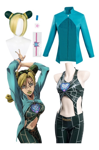 Anime Jojo Cosplay Bizarre Adventure Stone Ocean Jolyne New