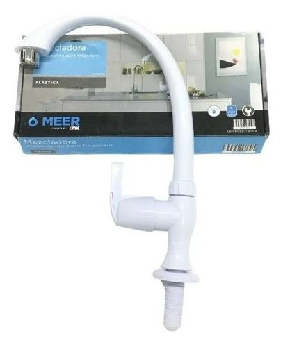 Llave Para Fregadero Monomando Mezcladora Cuerpo Abs Meer