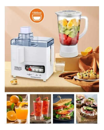 Jugera Picadora Extractor Exprimidor De Jugo 4 En 1 Y 800w