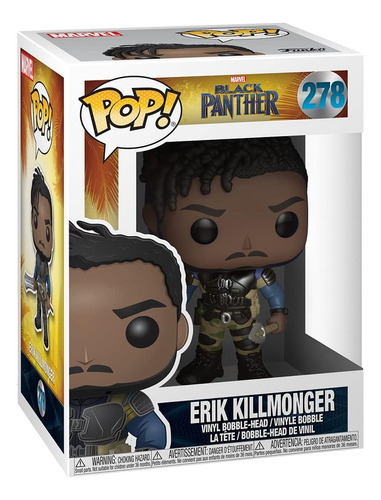 Pop Marvel: Black Panther Desenmascarado Erik Killmonger Fun
