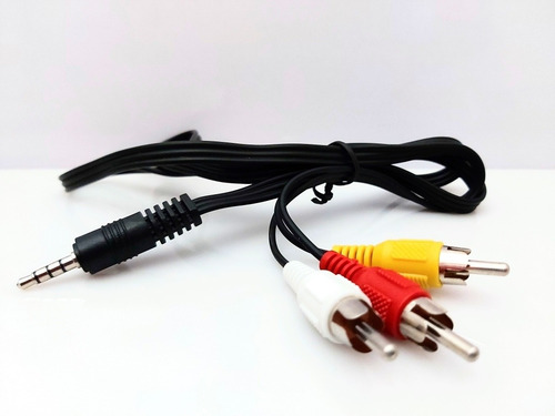 Cable Audio Y Video 3 En 1 3.5mm A Rca 1 Metro 10 Unidades