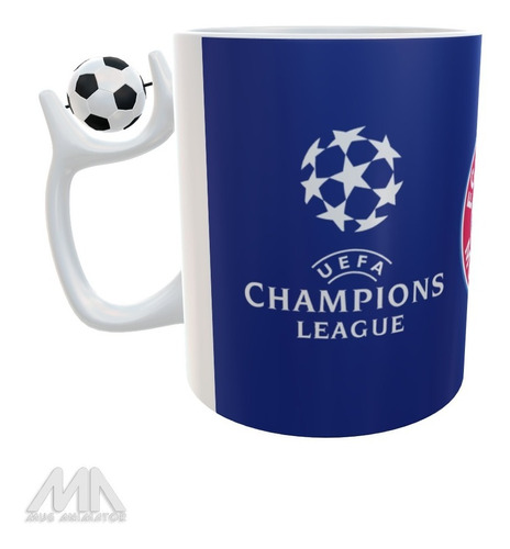 Mug Bayern Muchen Uefa Champions League Con Balon En Oreja