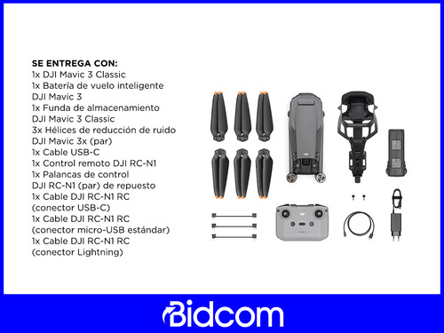 Drone Dji Transmisión Hd Mavic 3 Classic Fly More Combo