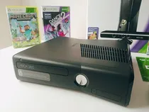 Comprar Xbox 360  2 Controles Kinect  Na Caixa  3 Jogos Originais