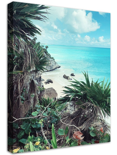 Cuadro Canvas Decorativos Playa Tulum Quintana Roo