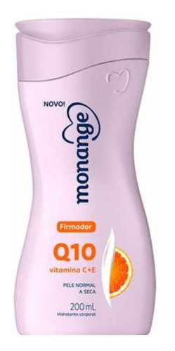Monange Hidratante Firmador Q10 Vitamina C + E 200ml